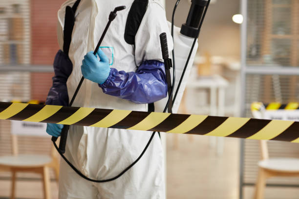 Professional Biohazard Cleanup technician working in West Palm Beach, FL